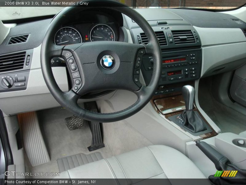 Blue Water Metallic / Grey 2006 BMW X3 3.0i