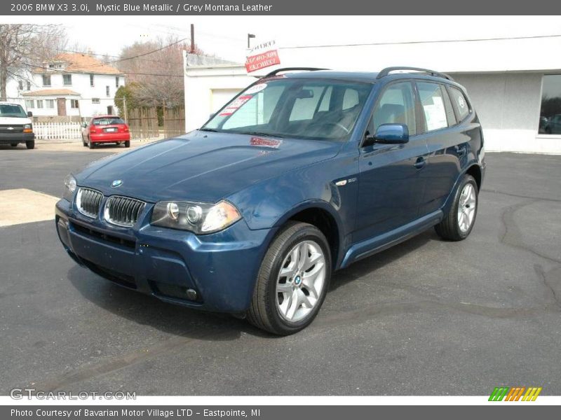 Mystic Blue Metallic / Grey Montana Leather 2006 BMW X3 3.0i