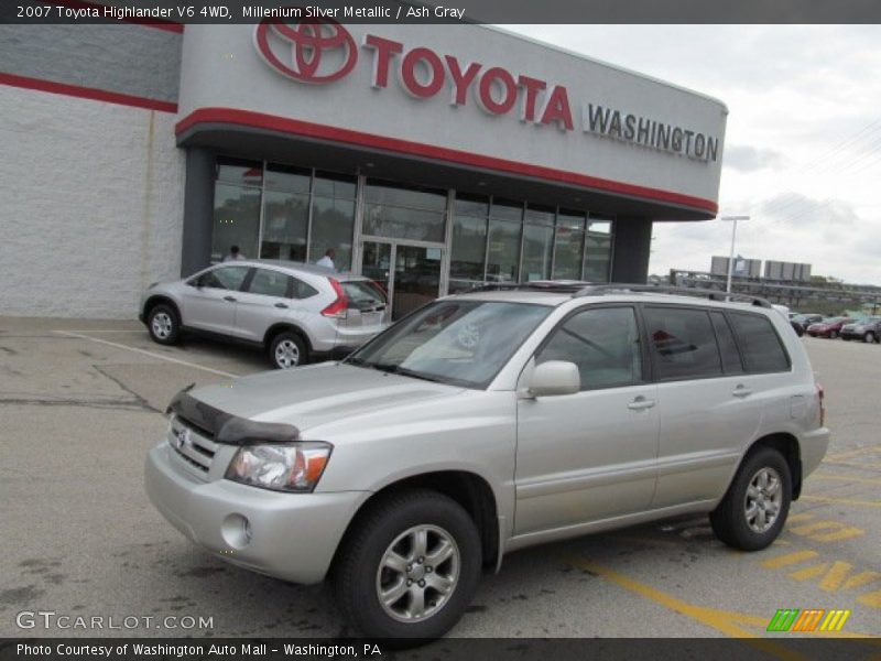 Millenium Silver Metallic / Ash Gray 2007 Toyota Highlander V6 4WD
