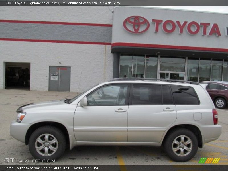 Millenium Silver Metallic / Ash Gray 2007 Toyota Highlander V6 4WD