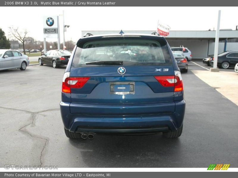 Mystic Blue Metallic / Grey Montana Leather 2006 BMW X3 3.0i