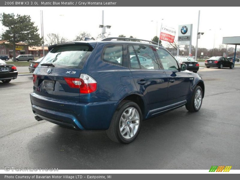 Mystic Blue Metallic / Grey Montana Leather 2006 BMW X3 3.0i