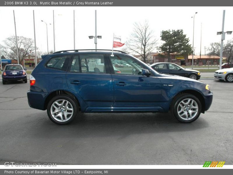 Mystic Blue Metallic / Grey Montana Leather 2006 BMW X3 3.0i