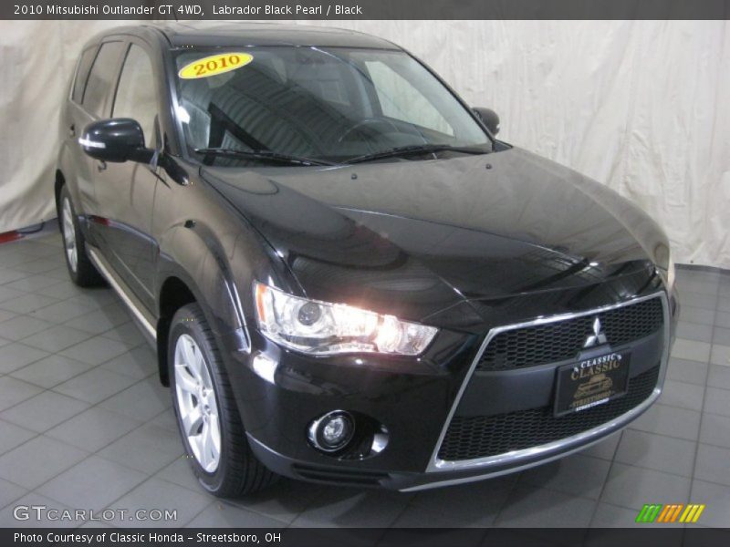 Labrador Black Pearl / Black 2010 Mitsubishi Outlander GT 4WD