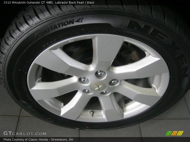 Labrador Black Pearl / Black 2010 Mitsubishi Outlander GT 4WD