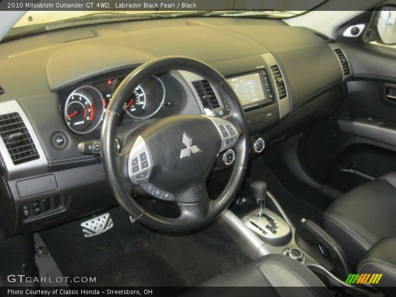 Labrador Black Pearl / Black 2010 Mitsubishi Outlander GT 4WD