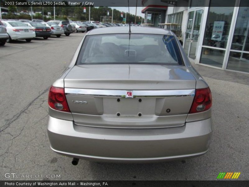 Pewter / Gray 2003 Saturn L Series L200 Sedan