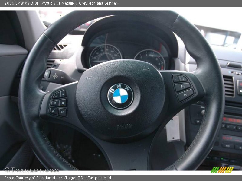 Mystic Blue Metallic / Grey Montana Leather 2006 BMW X3 3.0i