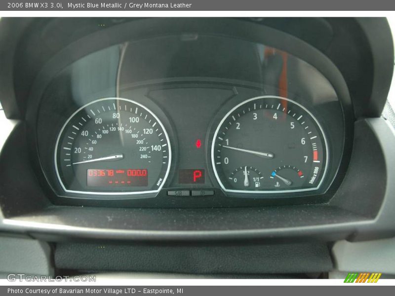 Mystic Blue Metallic / Grey Montana Leather 2006 BMW X3 3.0i