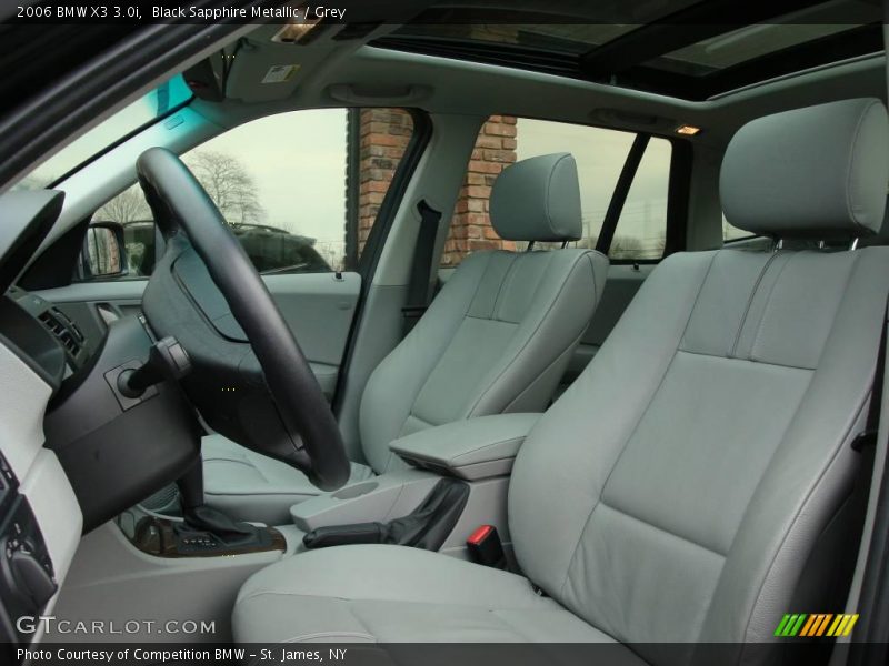 Black Sapphire Metallic / Grey 2006 BMW X3 3.0i