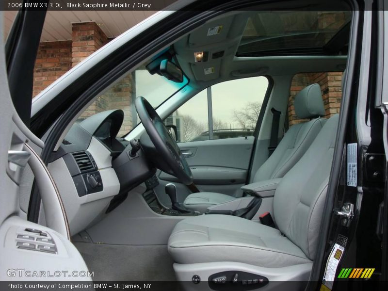 Black Sapphire Metallic / Grey 2006 BMW X3 3.0i