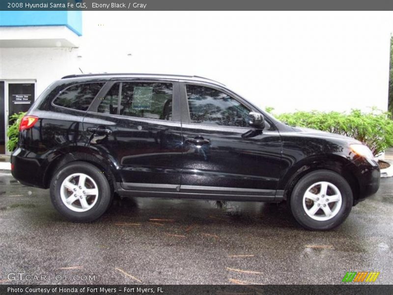 Ebony Black / Gray 2008 Hyundai Santa Fe GLS