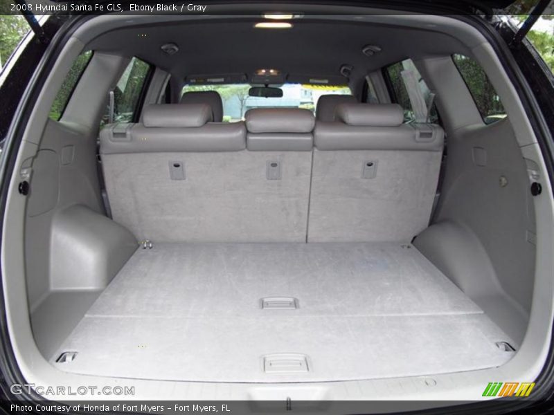 Ebony Black / Gray 2008 Hyundai Santa Fe GLS