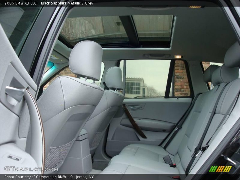 Black Sapphire Metallic / Grey 2006 BMW X3 3.0i