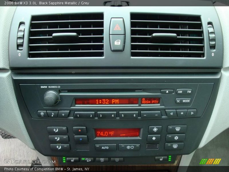 Black Sapphire Metallic / Grey 2006 BMW X3 3.0i