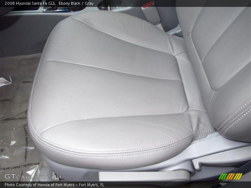 Ebony Black / Gray 2008 Hyundai Santa Fe GLS