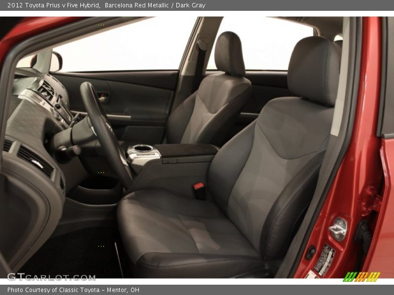  2012 Prius v Five Hybrid Dark Gray Interior