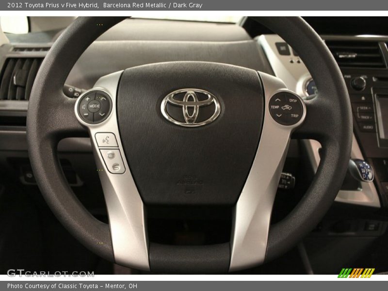  2012 Prius v Five Hybrid Steering Wheel