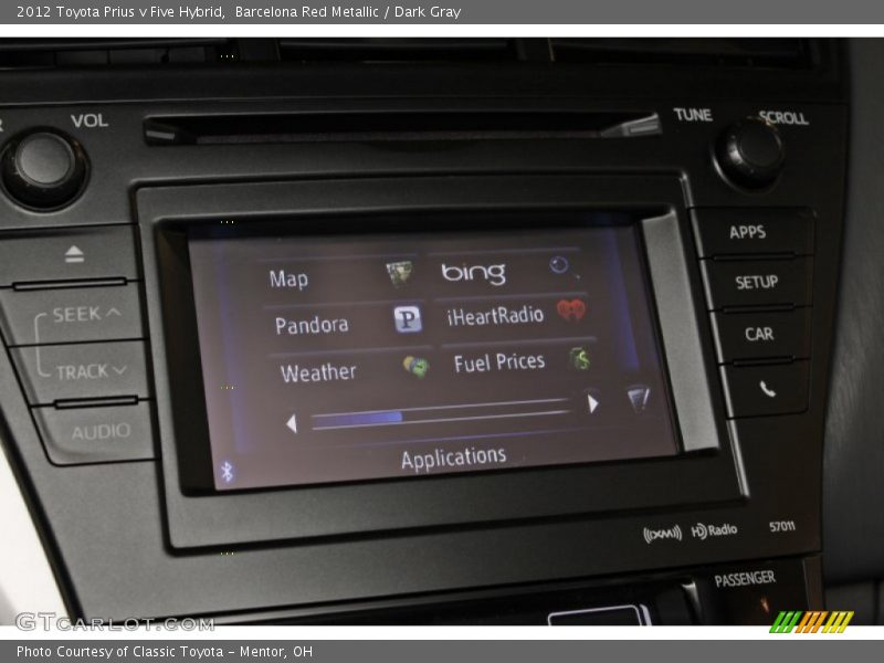 Controls of 2012 Prius v Five Hybrid