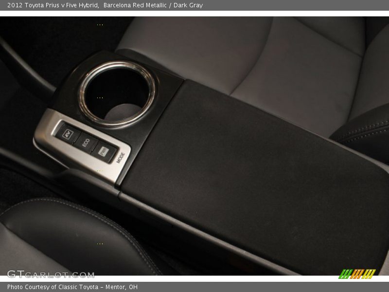 Barcelona Red Metallic / Dark Gray 2012 Toyota Prius v Five Hybrid