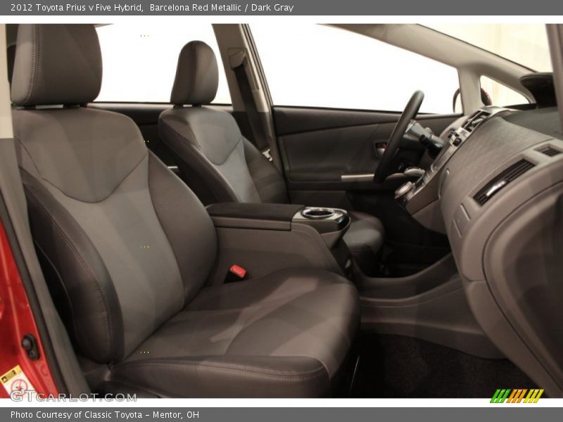 Barcelona Red Metallic / Dark Gray 2012 Toyota Prius v Five Hybrid