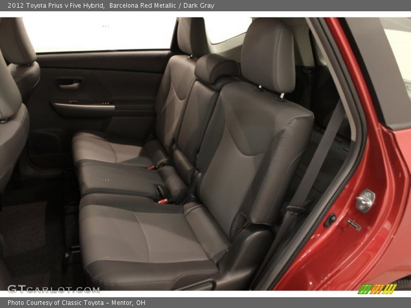 Barcelona Red Metallic / Dark Gray 2012 Toyota Prius v Five Hybrid