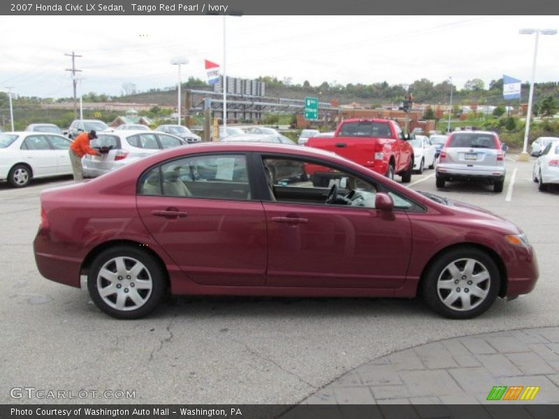 Tango Red Pearl / Ivory 2007 Honda Civic LX Sedan