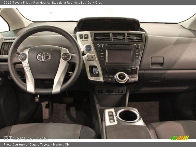Dashboard of 2012 Prius v Five Hybrid