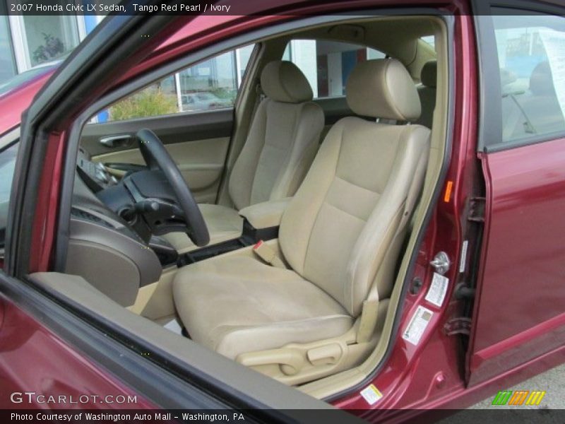 Tango Red Pearl / Ivory 2007 Honda Civic LX Sedan