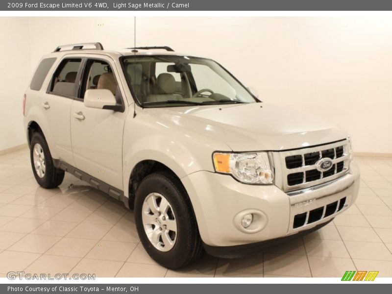 Light Sage Metallic / Camel 2009 Ford Escape Limited V6 4WD
