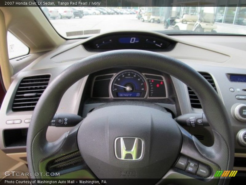 Tango Red Pearl / Ivory 2007 Honda Civic LX Sedan
