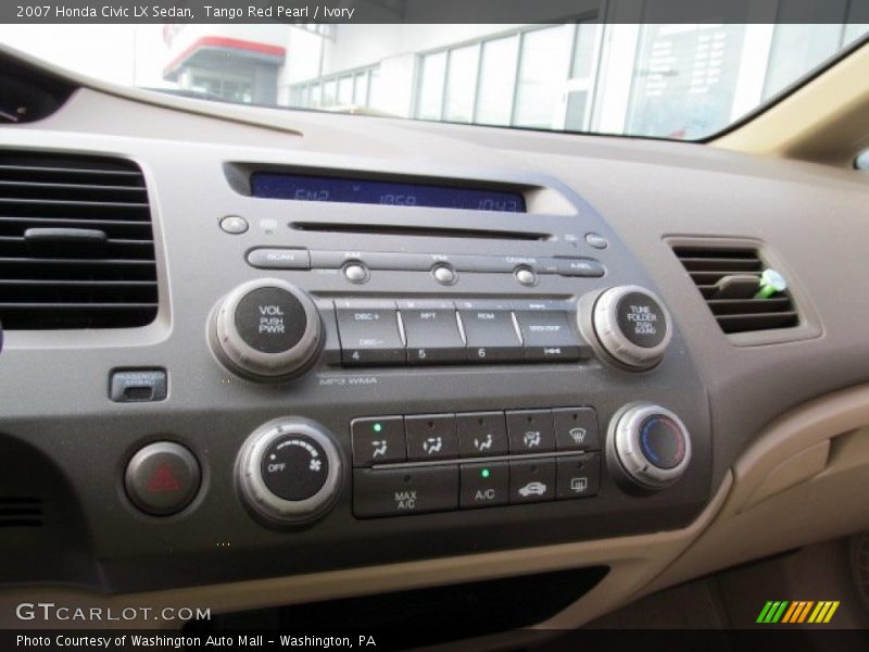 Tango Red Pearl / Ivory 2007 Honda Civic LX Sedan