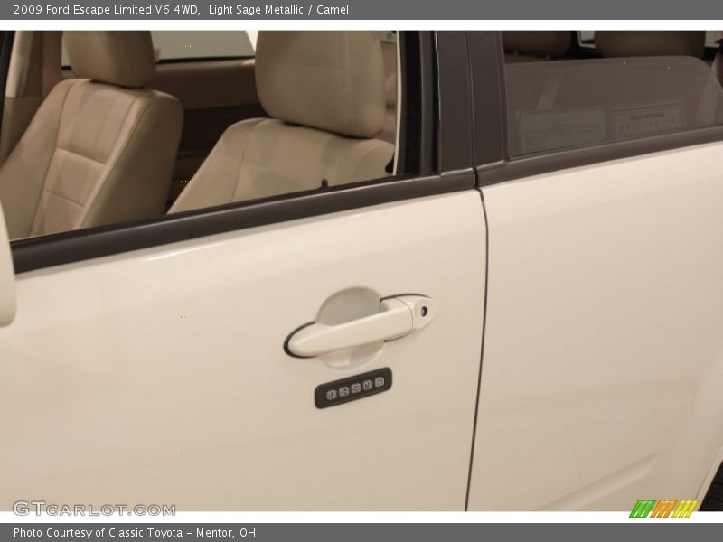 Light Sage Metallic / Camel 2009 Ford Escape Limited V6 4WD