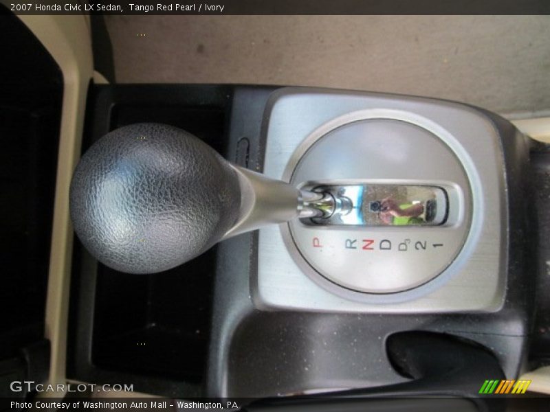 Tango Red Pearl / Ivory 2007 Honda Civic LX Sedan