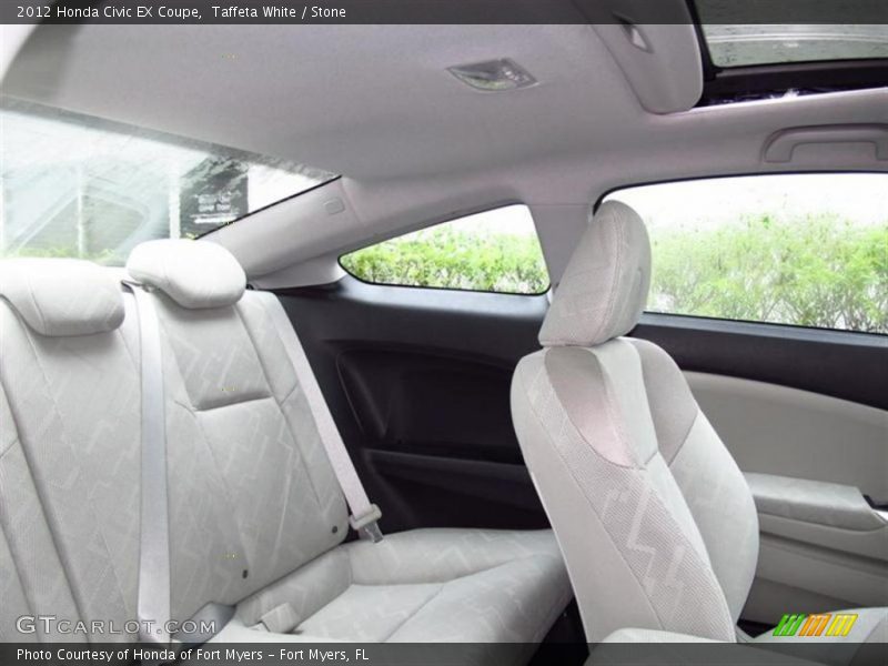 Taffeta White / Stone 2012 Honda Civic EX Coupe