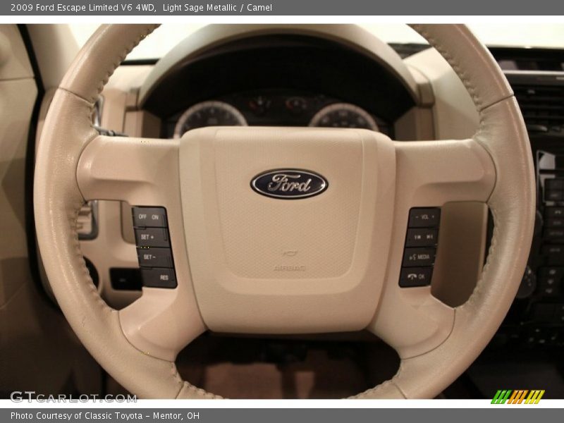 Light Sage Metallic / Camel 2009 Ford Escape Limited V6 4WD