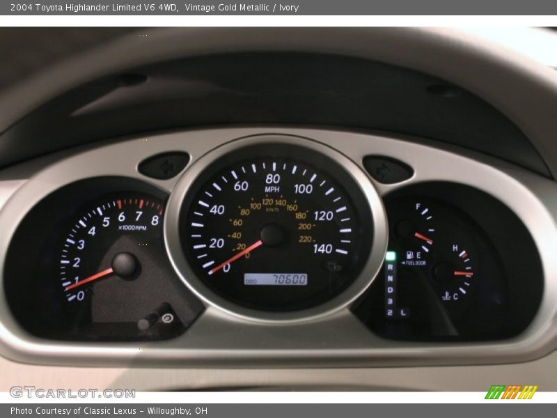 Vintage Gold Metallic / Ivory 2004 Toyota Highlander Limited V6 4WD