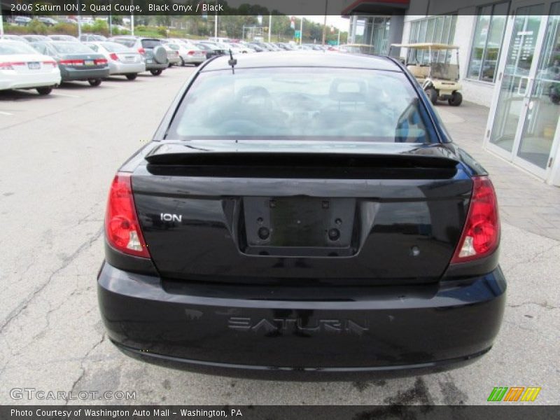 Black Onyx / Black 2006 Saturn ION 2 Quad Coupe