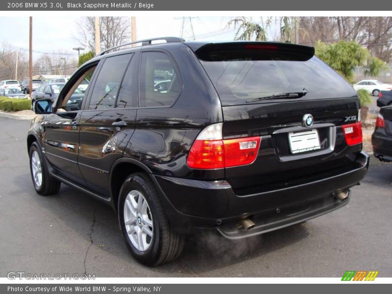 Black Sapphire Metallic / Beige 2006 BMW X5 3.0i