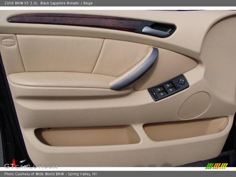 Black Sapphire Metallic / Beige 2006 BMW X5 3.0i
