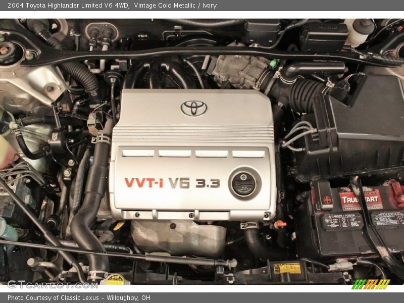 Vintage Gold Metallic / Ivory 2004 Toyota Highlander Limited V6 4WD