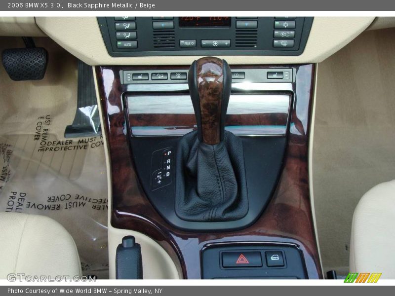 Black Sapphire Metallic / Beige 2006 BMW X5 3.0i