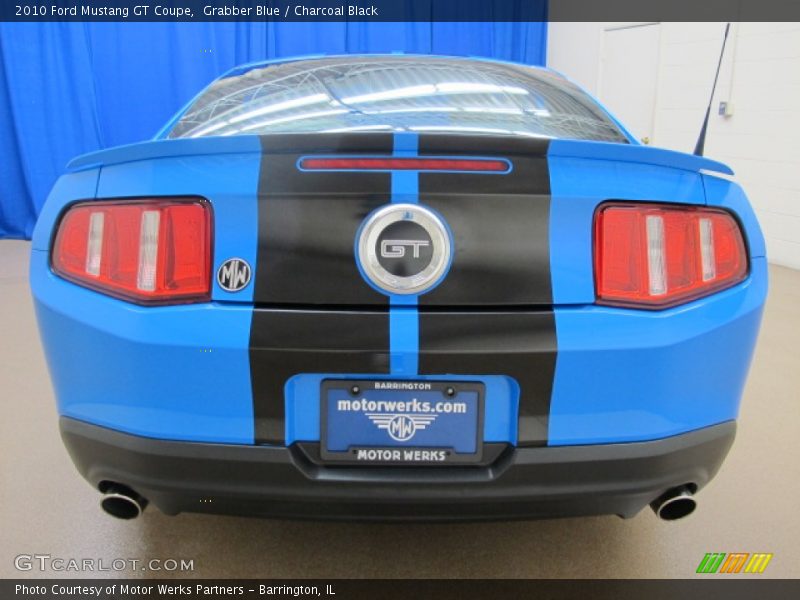 Grabber Blue / Charcoal Black 2010 Ford Mustang GT Coupe