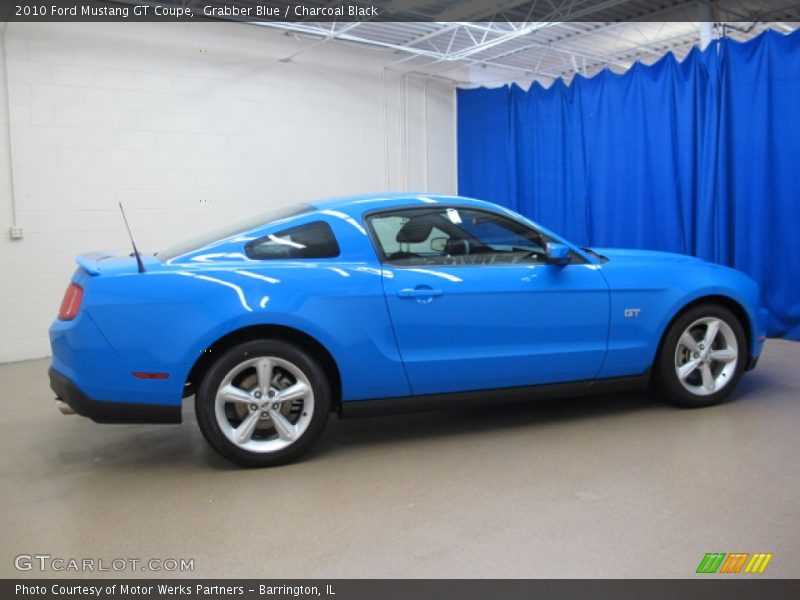 Grabber Blue / Charcoal Black 2010 Ford Mustang GT Coupe