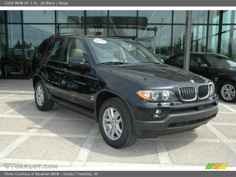 Jet Black / Beige 2006 BMW X5 3.0i