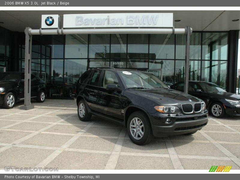 Jet Black / Beige 2006 BMW X5 3.0i
