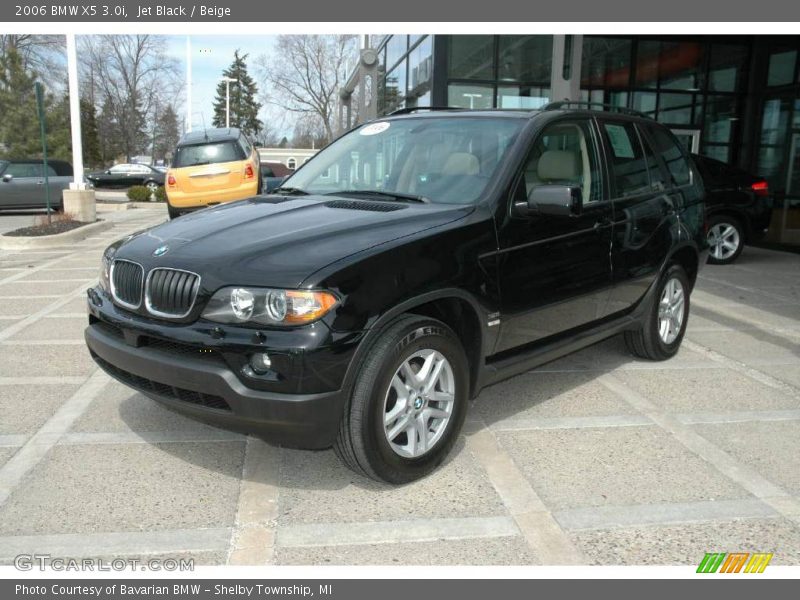 Jet Black / Beige 2006 BMW X5 3.0i
