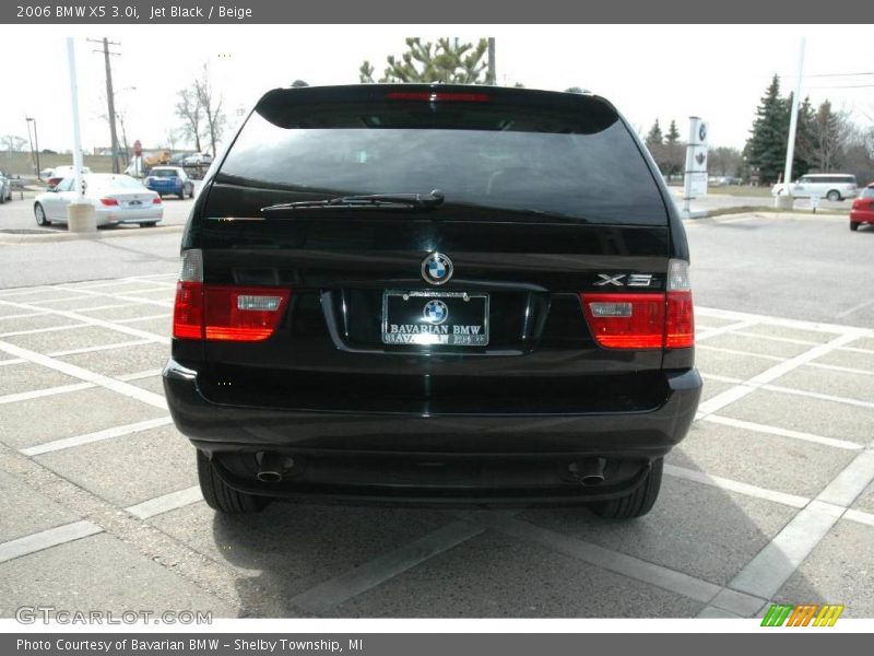 Jet Black / Beige 2006 BMW X5 3.0i