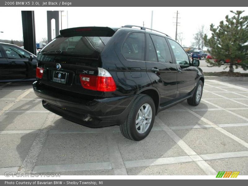 Jet Black / Beige 2006 BMW X5 3.0i