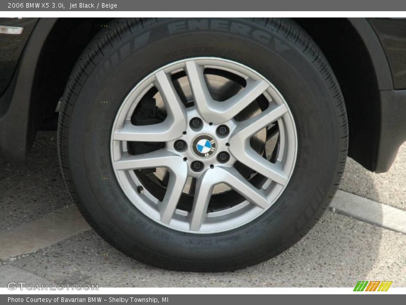 Jet Black / Beige 2006 BMW X5 3.0i